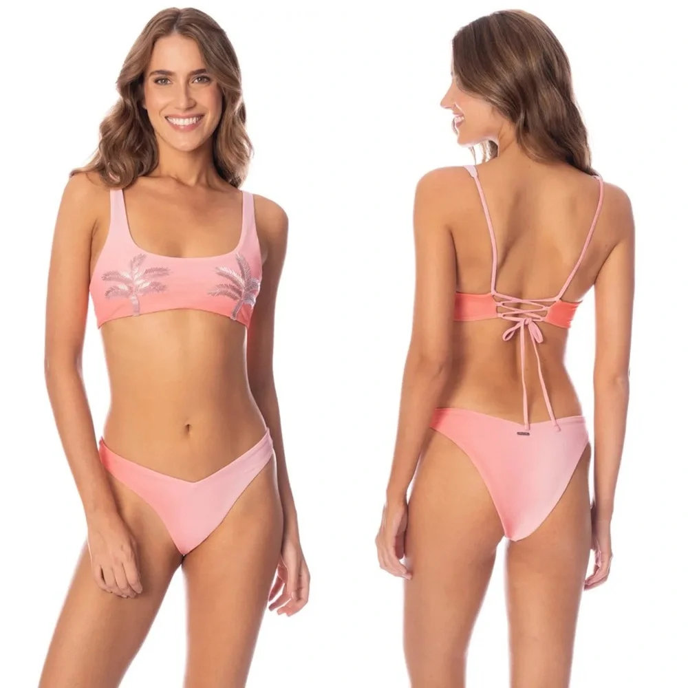MAAJI x Revolve Beaded Set - Gwen Mesh Bikini Top & Sunglow Ombre Cheeky Bottom - Picture 15 of 17